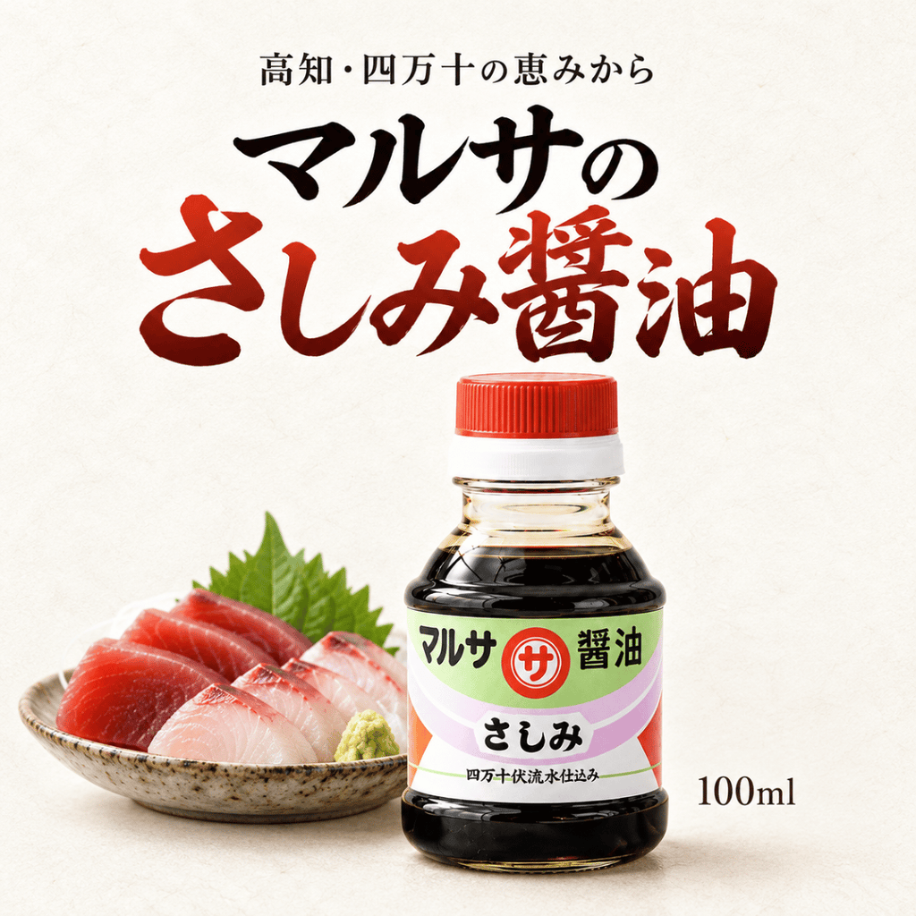 マルサのさしみ醤油 四万十伏流水仕込 ＜内容量：100ml/360ml＞