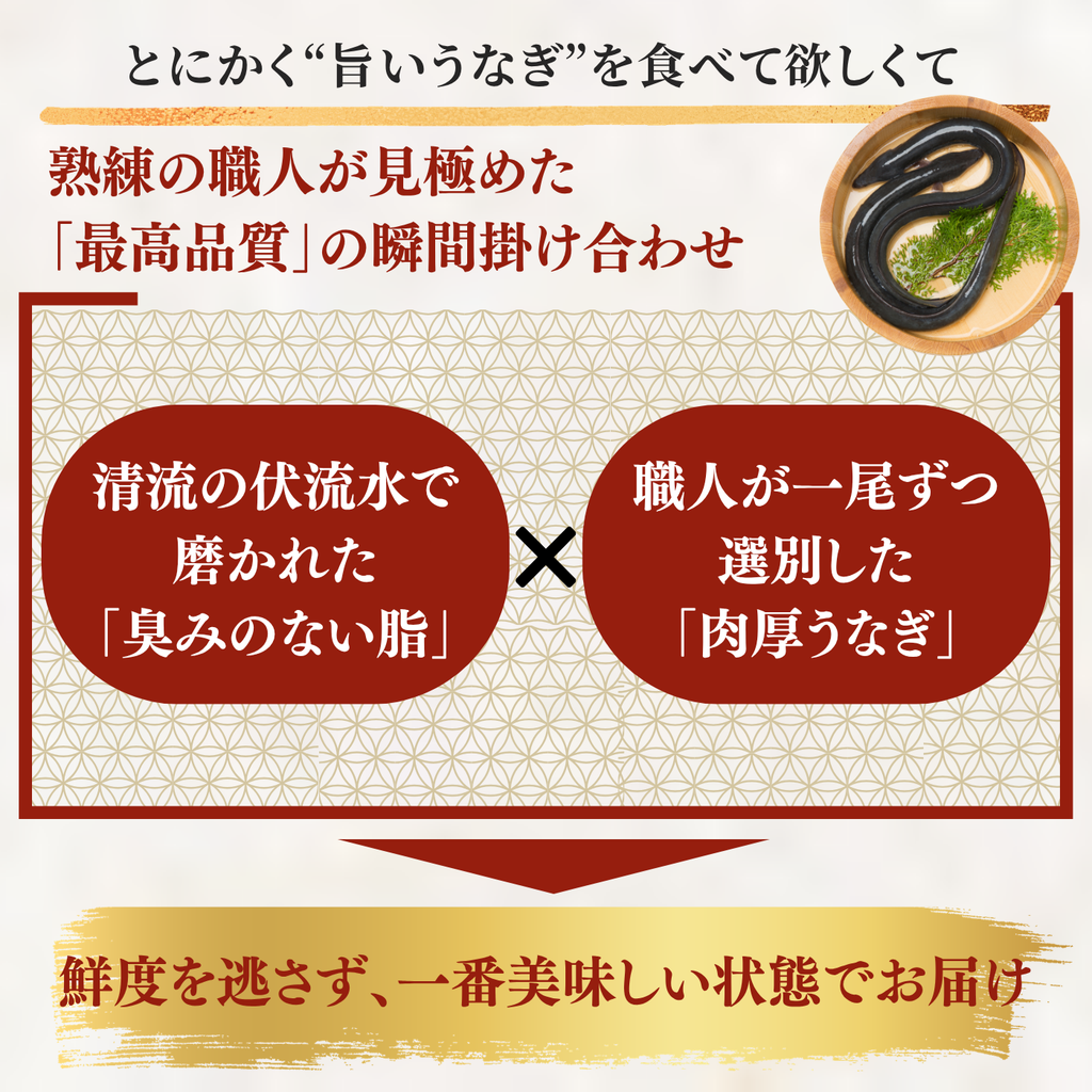 土佐の清流うなぎ 白焼きセット ＜匹数：1~3尾　量：160~480g＞