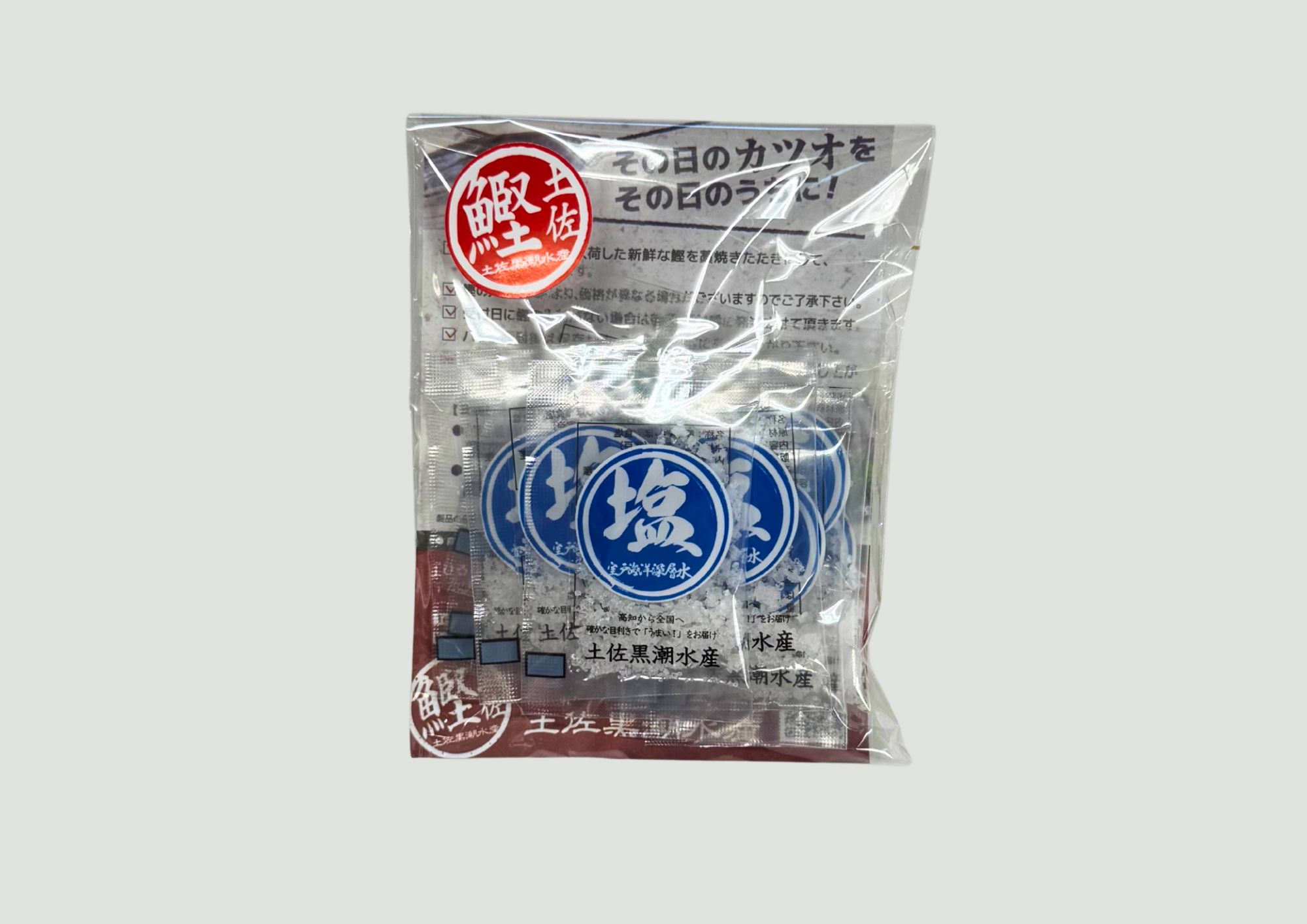 タタキ用粗塩 土佐黒潮水産オリジナル 袋入りパッケージ