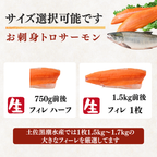 サーモンフィーレ＜フィーレ1枚　量：750g～1.5-1.7kg＞