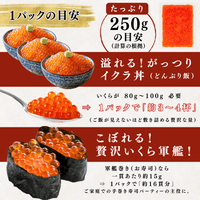 【冷凍】いくら　小粒　＜1パック：250g＞