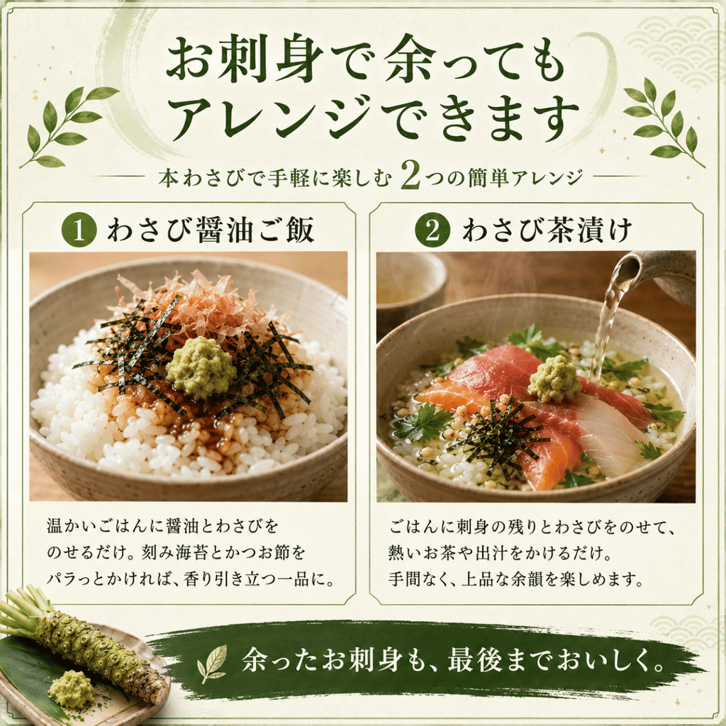 国産 本わさび ＜本数：1~3本　量：40~120g＞