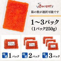 【冷凍】いくら　小粒　＜1パック：250g＞
